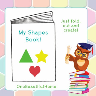 Just Color Shapes Booklet Printable » One Beautiful Home