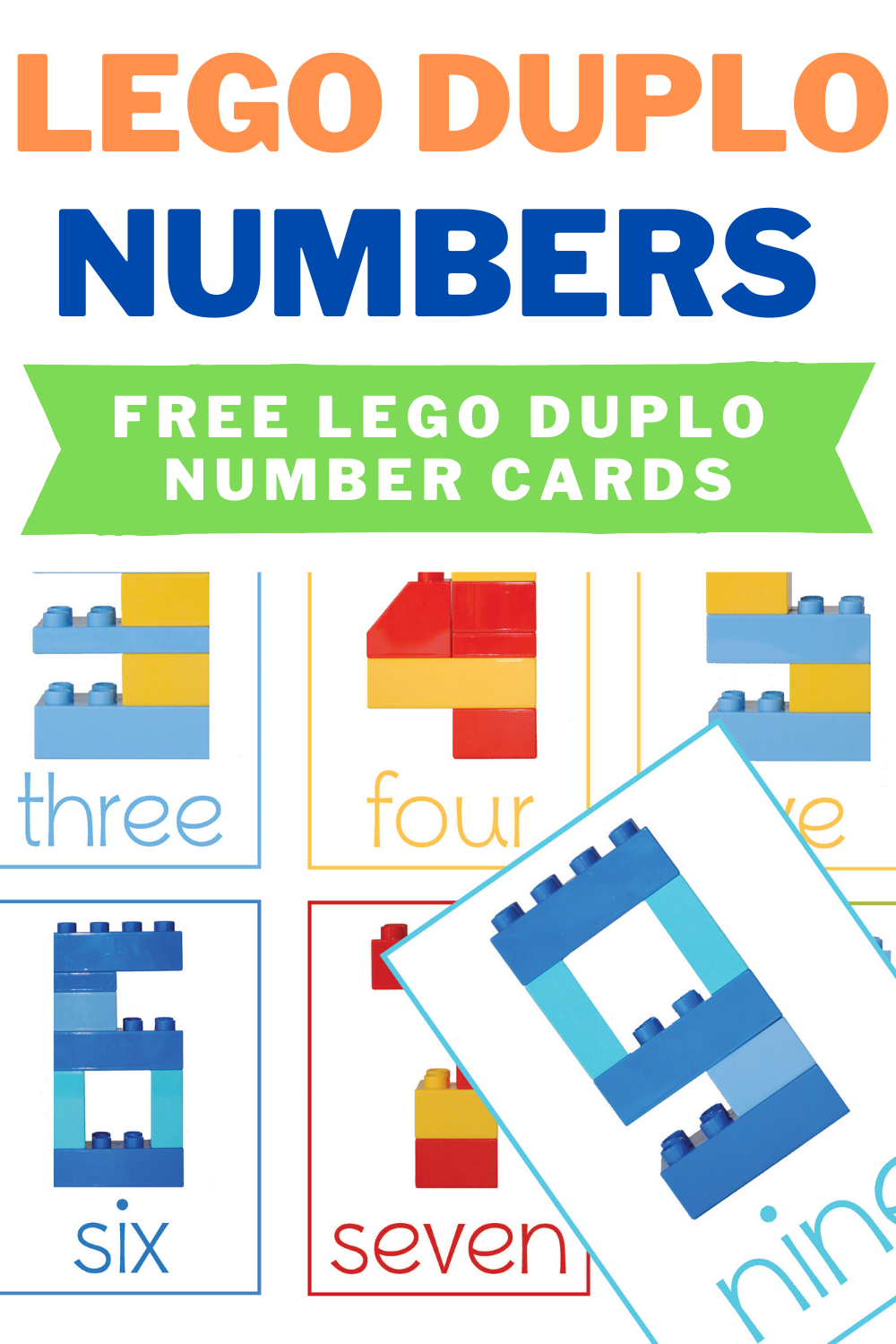 lego duplo number cards one beautiful home