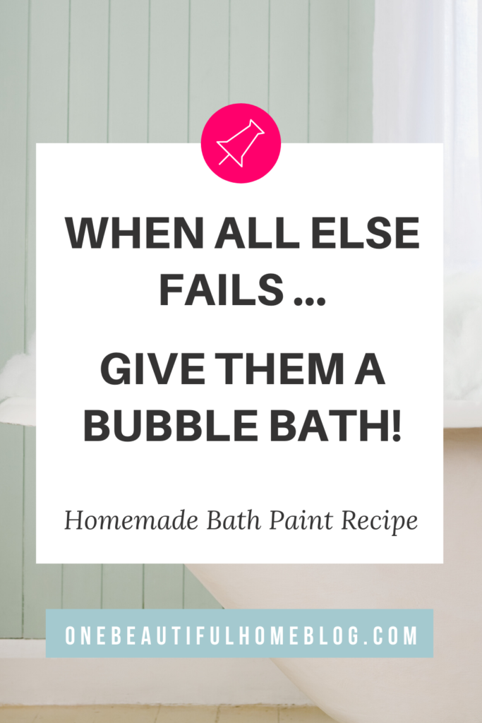 Homemade Bath Paints, Recipe