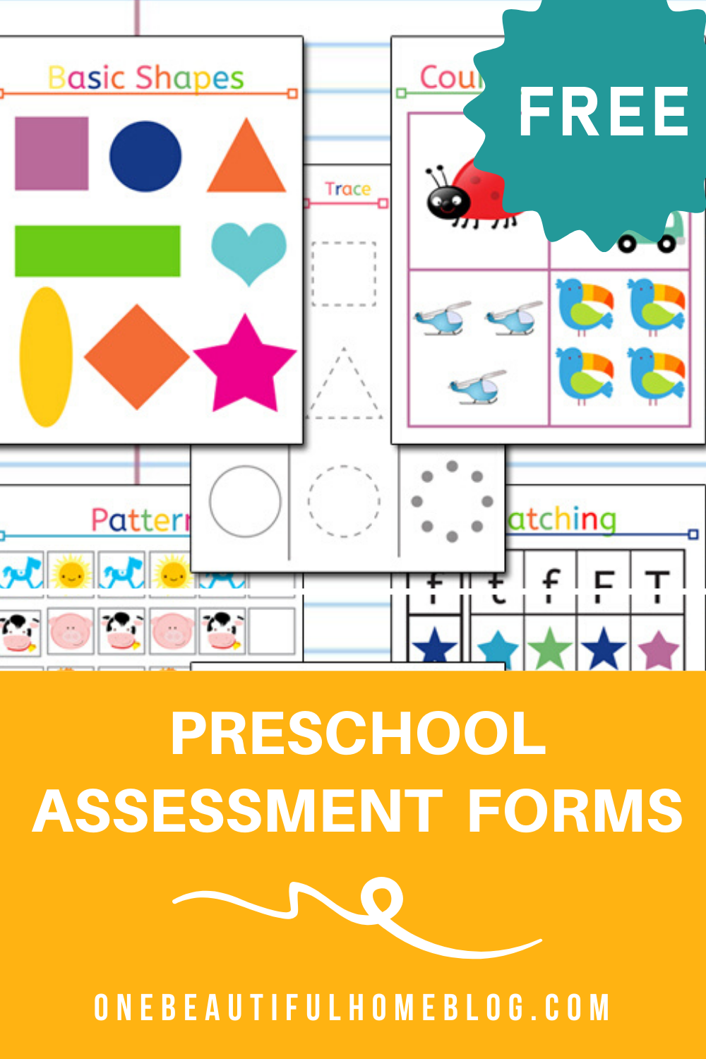 Free Preschool Assessment Template - FREE PRINTABLE TEMPLATES