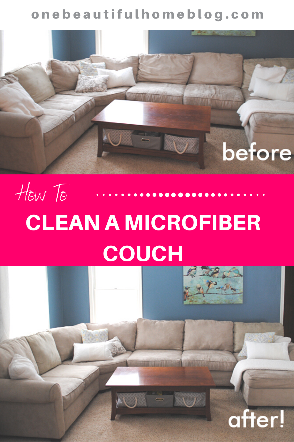 How To Clean Your Micro Suede Sofa Fabric - DIY Home Tutorial -  Guidecentral 