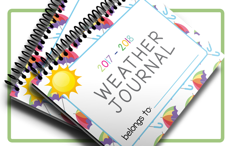 Weather Journal, perfect for kids! >> One Beautiful Home Blog